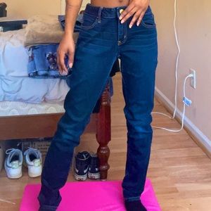 blue american eagle jeggings